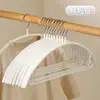 Perchas Semi-Circulares Engrosadas con Recubrimiento de Plástico y Ganchos para Tienda de Ropa Uso Doméstico, Perchas Metálicas Antideslizantes para Ropa de Adulto, Secado sin Marcas