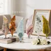 Adornos de Plumas de Cristal Natural, Tallados de Hojas, Manualidades, Decoraciones para el Hogar y la Oficina, Soportes Tridimensionales de Cristal, Venta al por Mayor