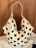 Bolso de mano/hombro con diseño de moda estilo coreano, moderno, con lunares, para el sobaco, nuevo modelo de verano 2026, único y dulce