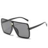 Gafas de Sol Cuadradas de Montura Grande Europeas y Americanas, Gafas de Sol de Personalidad con Remaches Retro, Gafas de Sol Coloridas de Una Pieza Transfronterizas