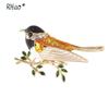 Corsage de Moda Simple Color Aceite Pájaro Broche Golondrina Gorrión Pin Ropa Ropa AliExpress Explosiones
