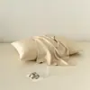 Funda de almohada Lanjing Tencel de color liso estilo simple una funda de almohada de seda de verano fresca de seda de hielo bolsa de almohada un par de raqueta 2