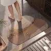 Alfombrilla de Piso para Baño con Patrón de Mármol, Forma Especial de Nube, Terciopelo de Cristal, Lavable, Antideslizante, Secado Rápido, Felpudo