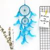 Atrapasueños de Doble Anillo Joyería de Plumas Decoración de Pared Colgantes Hechos a Mano Decoración de Sala de Estar Colgante Idea de Regalo
