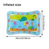 Tapete Inflable de PVC para Juego en el Agua Transfronterizo para Niños, Tapete de Juego para Boca Abajo de Bebé, Tapete de Hielo con Vida Marina, Tapete Plegable para Gatear