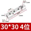 Bloco Distribuidor de Ar para Mangueira de Ar de Alumínio com Aletas de Alto Fluxo, Passagem Direta, Múltiplos Tubos, Porta de Drenagem, Conector de Ramificação de Fluxo de Ar, Distribuidor de Fonte de Ar AL