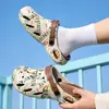 Tamancos Respiráveis, Chinelos de Bico Fechado de Dupla Finalidade, Sapatos de Praia Masculinos para Interior, Sandálias Masculinas, Tamancos Masculinos Antiderrapantes