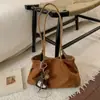 Bolsa Tote de Hombro para Mujer Nueva de Invierno 2025 Coreana de Nicho Moda Casual Gran Capacidad