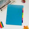Separador de Páginas con Índice a Color de 48 Páginas para Clasificación y Gestión de Contenido, Folleto Auxiliar de Páginas Internas, Accesorios, Páginas Separadoras de PP
