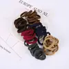 Anillo para Toalla Transfronterizo Sin Costuras Cuerda para el Cabello Accesorios para la Cabeza Estuche Sencillo de Cuero Banda Elástica Alta para el Cabello Anillo para el Cabello de Adulto Diadema