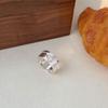 Anillo de amor con piedra de plata esterlina S925 Holdup, anillo único de moda para mujer, apertura de alta gama con sentido de marea ajustable