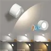 Lámpara de Pared Giratoria Magnética Creativa, Luz Nocturna, Luz de Pasillo, Luz Nocturna Giratoria de 360 Grados, Lámpara de Mesita de Noche