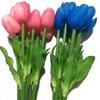 Lámpara de pie LED de tulipán de simulación personalizada, lámpara de ingeniería para exteriores, lámpara de césped decorativa con simulación de parque cuadrado
