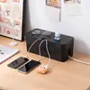 Suministrado Directamente por el Fabricante, Caja de Plástico para Almacenamiento de Cables, Caja para Cables de Regleta, Caja Organizadora de Cables, Caja de Almacenamiento para Cables de Datos y Tomas