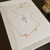 Collar de Acero de Titanio con Diseño Personalizado de Electrocardiograma y Corazón en Oro Rosa de 18 Quilates Estilo Coreano para Mujer, Cadena Elegante y de Alta Gama para la Clavícula