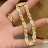 Caperucita Roja Cinta Explosiva Oro Cepillado Pulsera Ondulada de Agua para Mujer Retro Nuevo Estilo Chino Diamante Joyería Fina de Alta Calidad