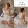 Pijamas sexys Meishilan de verano para mujer, de seda helada, con tirantes y almohadilla para el pecho (2023), 258