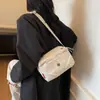 2025 Nuevo Bolso Cuadrado Pequeño Multicapa Ligero Estilo Japonés Bolso de Hombro Versátil Moda Femenina Bolso Cruzado Casual de Nylon