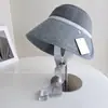 Chapéu Loli de Abertura Traseira Estilo Japonês para Mulheres, Chapéu de Palha com Proteção Solar para o Verão, Chapéu de Princesa com Amarração à Prova de Vento para Férias na Praia, Chapéu Bucket Tendência