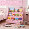 Estantería de madera para juguetes de habitación infantil transfronteriza, estante de almacenamiento, armario de juguetes para jardín de infantes, estantería de almacenamiento de juguetes para niños Montessori