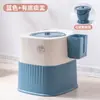 Banheiro Móvel para Casa de Idosos Banheiro para Gestantes Banheiro Dobrável para Idosos Interno Portátil Balde de Urina Noturno