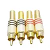 Daikin sin soldadura cabeza de loto cabeza RCA cabeza de audio y video conector AV tornillo soldadura enchapado en oro enchufe 339RCA