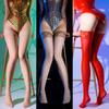 912 medias brillantes de seda fina para mujer, 8D, aceite de caballo, sexys, antigancho, silicona antideslizante, medias altas