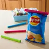 Clipe de Vedação Plástico 16cm com Logo Personalizado, Clipe de Vedação Grande, Clipe de Vedação Forte para Chá, Lanches e Presentes