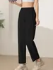 Calça Longa Esportiva Casual de Nylon de Alta Qualidade Secagem Rápida Feminina Profissional Reta Solta para Corrida Fitness Yoga Treinamento Verão