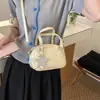Bolso de mano cuadrado pequeño con lunares lindos transfronterizo para mujer, bolso tote de moda, nueva colección primavera 2026, bolso de hombro simple y versátil para el trabajo