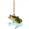 Colgante Navideño Personalizado Transfronterizo para Entusiastas de la Pesca Adorno Plano Acrílico para Colgar en el Coche