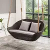 Cesta colgante para el hogar Silla de ratán Silla colgante para balcón interior Silla mecedora Silla cuna de celebridad de internet Hamaca para persona perezosa en el patio Silla mecedora exterior
