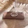 Exquisito anillo abierto ajustable de zircón azul claro, simple y dulce, para mujer, índice, nicho, alta gama, lujo ligero