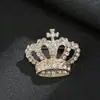 Accesorios de Pin de Corona de Traje de Moda Personalizado Broche de Diamantes Completos Dibujos Animados Timón de Vela Águila Tendencia