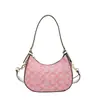 Bags2025 Nuevo Bolso de Hombro de Moda Retro Bolso Cruzado Versátil de Moda Bolso de Axila con Estampado de Letras para Mujer