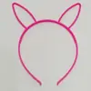 Diadema de Plástico Colorida con Orejas de Conejo y Corona de Dibujos Animados Lindos Accesorio para el Cabello de Princesa Pasador Diadema de Año Nuevo Venta al por Mayor en Stock