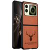 Adequado para Capa de Celular Dobrável Huawei Nova, Couro Liso Estilo Executivo, Capa Protetora Dobrável Pequena Novaflip, Anti-Queda Executiva
