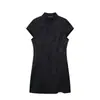 Moda feminina transfronteiriça 2026 novo estilo europeu e americano retrô novo jacquard chinês vestido curto 2877328