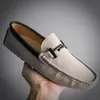 Novos Sapatos Masculinos de Couro Genuíno Estilo Coreano Versáteis e Modernos, Tipo Slip-On, Populares nas Redes Sociais, Sapatos de Couro de Tamanho Grande