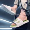 Pantuflas para Hombre Verano Exterior Nuevas Antideslizantes para Parejas para Exterior Resistentes al Desgaste Sandalias de Playa de Suela Blanda Chanclas de Talla Grande para Mujer