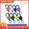 Cordão Retrátil Colorido com Fivela de Puxar Fácil, Espessado Anti-Perda, Fivela de Puxar Fácil, Chaveiro de Puxar Fácil, Crachá de Identificação