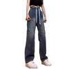 Otoño Nuevo Jeans Elásticos de Moda para Hombre Pantalones Casuales Rectos Holgados Talla Extra Resistentes al Desgaste Transpirables Pantalones Casuales para Hombre