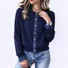 Roupas Femininas Estilo Novo Japonês Transfronteiriço Outono/Inverno Novo Estilo Cardigan de Tricô Moderno Patchwork de Jeans Suéter de Malha Slimming Estilo Preguiçoso Peça de Roupa Externa