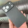 Adecuado para funda de teléfono móvil Apple 17 Fina y Ligera 16Promax Simple Kevlar 13/14/12Pro Fibra de Carbono Todo Incluido
