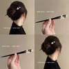 Pasador de Madera Nuevo Estilo Chino Pasador de Pelo Estilo Antiguo Pasador de Pelo para Mujer Alta Calidad Sentido de Suzuki Orquídea Estilo Nacional Combinación Falda de Cara de Caballo Pelo Pasador de Pelo