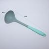 Utensilios de Cocina de Silicona Todo en Uno de Dos Colores con Agujeros para Colgar para Fácil Almacenamiento, Antiadherentes, Resistentes a Altas Temperaturas, Mango Largo, Grado Alimenticio