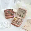 Caixa de armazenamento portátil para joias, Caixa de embalagem de presente para o Festival Qixi, Caixa de joias para brincos, anéis, colares, Mini caixa decorativa