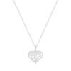 719 Diseño de lujo de nicho europeo y americano collar de amor de circonita de diamante completo cadena de clavícula de plata de ley S925 para mujer venta al por mayor