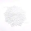 Jogo Americano de PVC Estilo Europeu Simples Jogo Americano Loukong Dourado Jogo Americano Flor de Hibisco Isolante de Calor