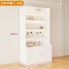Vitrina de cosméticos, vitrina de uñas para salón de belleza, estante de productos para el cuidado de la piel con puerta de cristal, estante de múltiples niveles